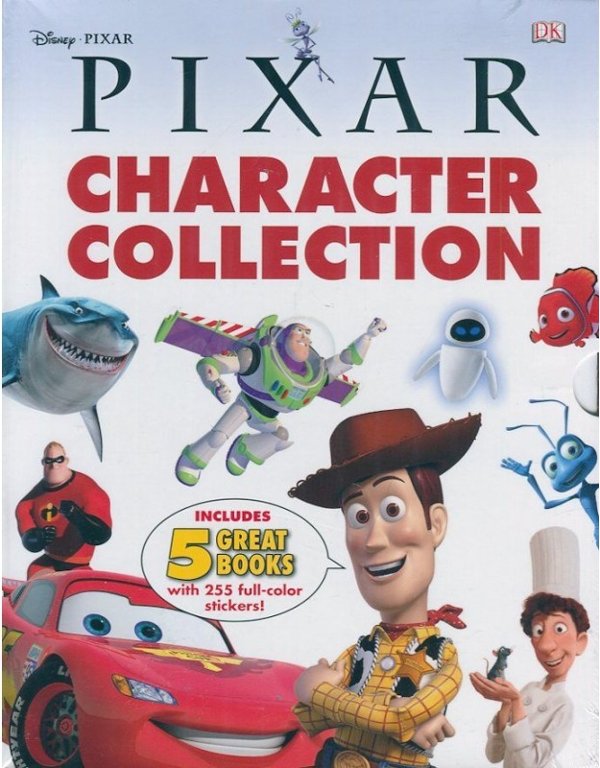 Pixar Character Encylopedia & 4 Sticker Books Slipcase,...