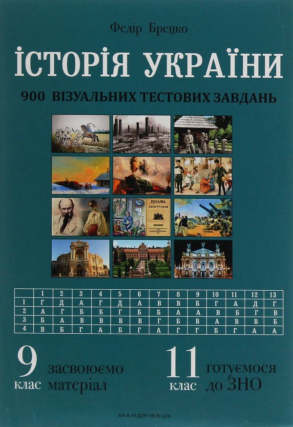 Історія України. 900 візуальних тестових завдань.