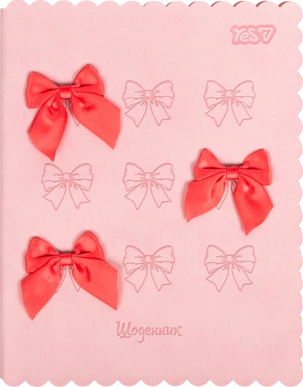Щоденник шкільний YES Ribbons PU 40 аркушів
