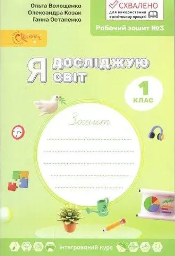Я досліджую світ, 1 клас Робочий зошит у 4-х ч., Частина...