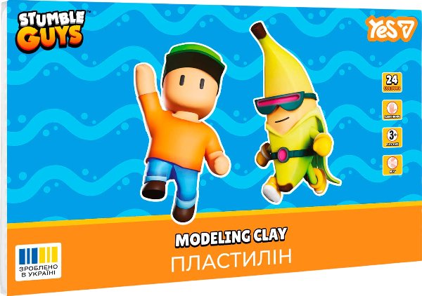 Пластилін YES 24 кольори Stumble Guys