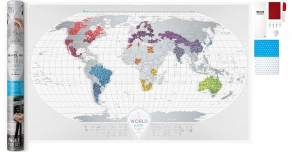 Скретч карта світу "Travel Map Air World" (тубус) (англ)