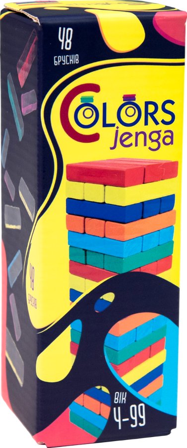 Настільна гра "Colors Jenga 48 брусків"