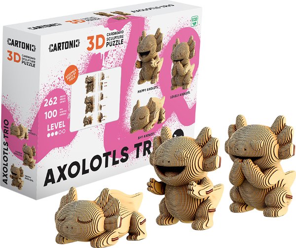 Картонний конструктор "Cartonic 3D Puzzle AXOLOTLS...