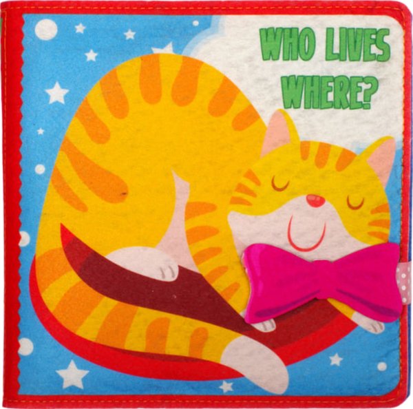 Фетрова книжка "Who Lives Where?"