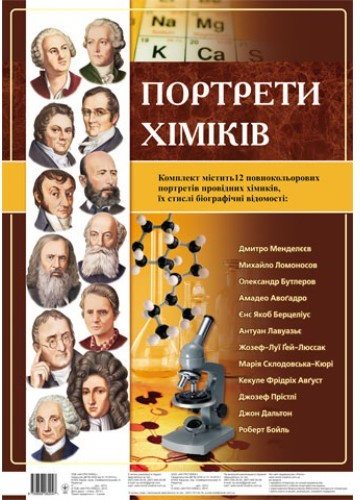 Комплект плакатів "Портрети хіміків"