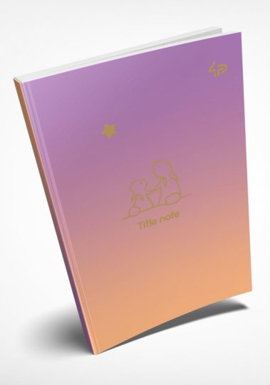 Блокнот TM Profiplan "Gradient Title note" rabbit,...