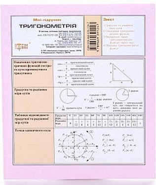 Міні-підручник Тригонометрія