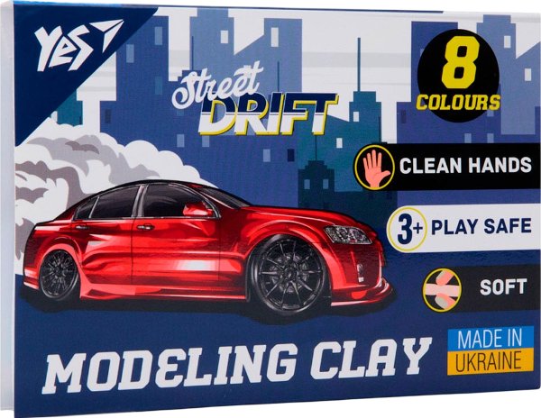 Пластилін Yes 8 кольорів Drift King