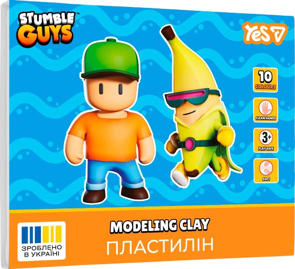 Пластилін YES 10 кольорів Stumble Guys