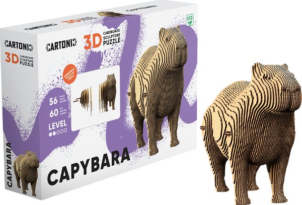 Картонний конструктор "Cartonic 3D Puzzle CAPYBARA"