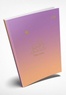 Блокнот TM Profiplan "Gradient Title note" rabbit,...