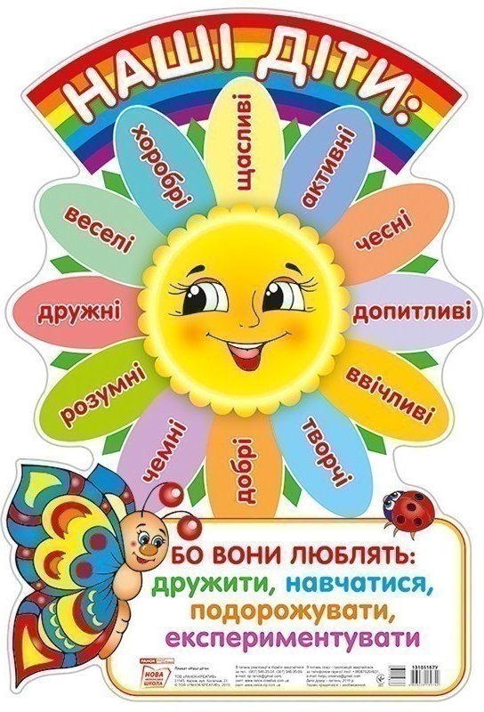 Наліпка на двері.Наші діти…