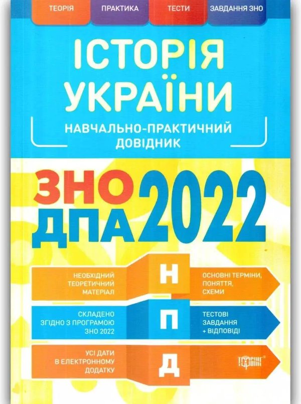 НПД Історія України ЗНО,ДПА 2022