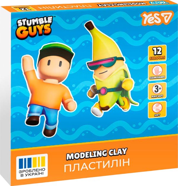 Пластилін YES 12 кольорів Stumble Guys