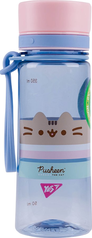 Пляшка для води YES Pusheen 400 мл, блакитна