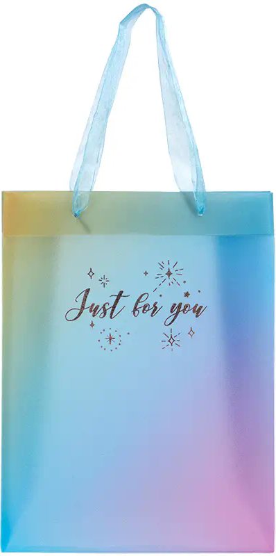 Пакет пластиковий подарунковий 25х19см, Just for you-1