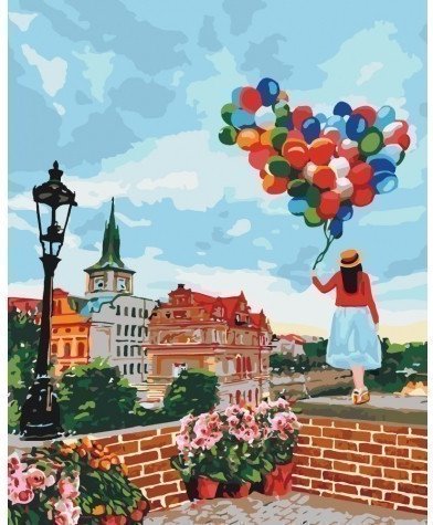 Картина за номерами - Гуляючи Прагою 40*50см