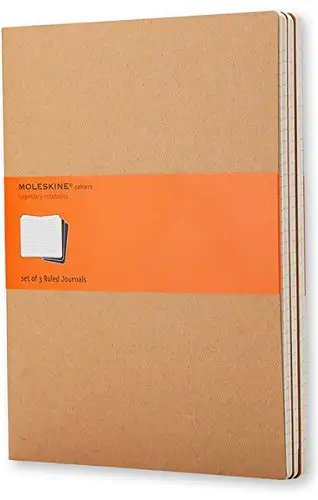 Записник Moleskine Cahier середній / Лінійка Беж