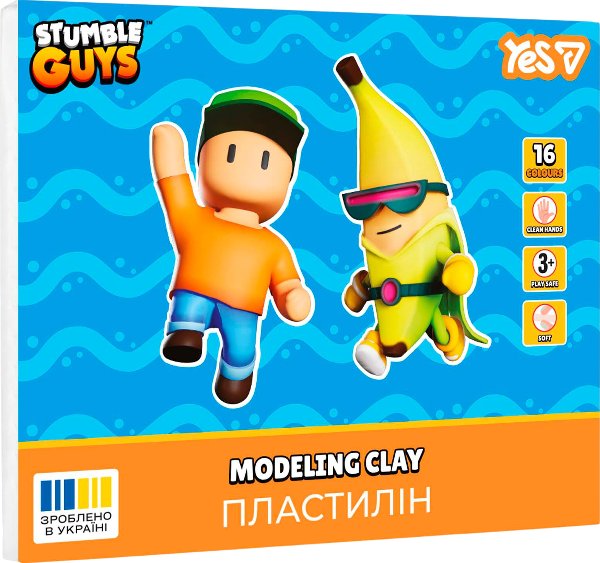 Пластилін YES 16 кольорів Stumble Guys