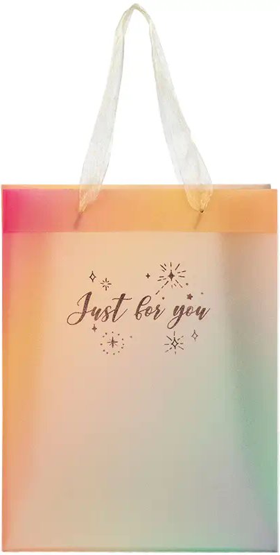 Пакет пластиковий подарунковий 25х19см, Just for you-4