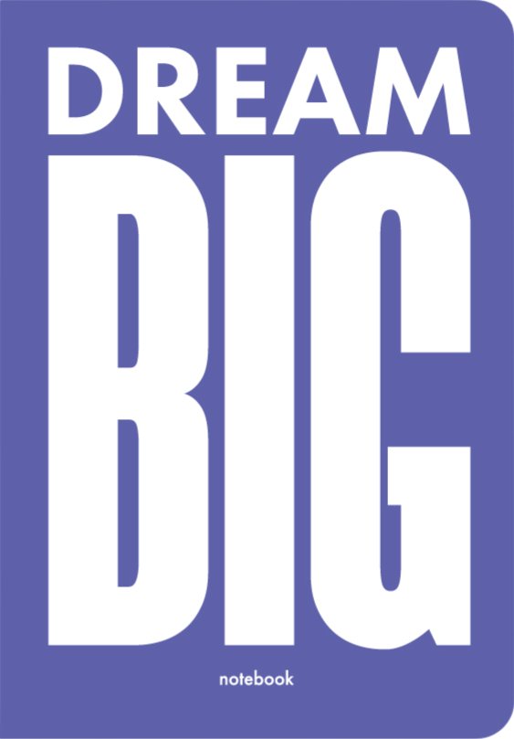 Блокнот "Dream BIG" фіолетовий