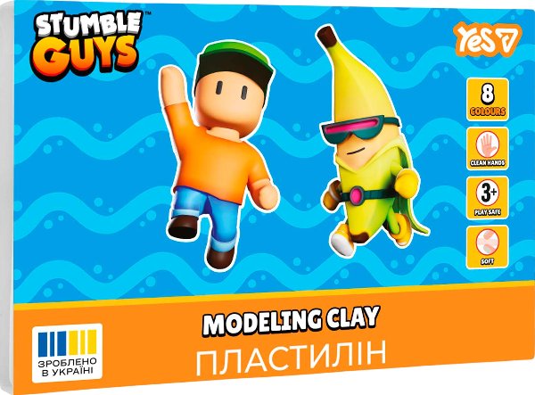 Пластилін YES 8 кольорів Stumble Guys
