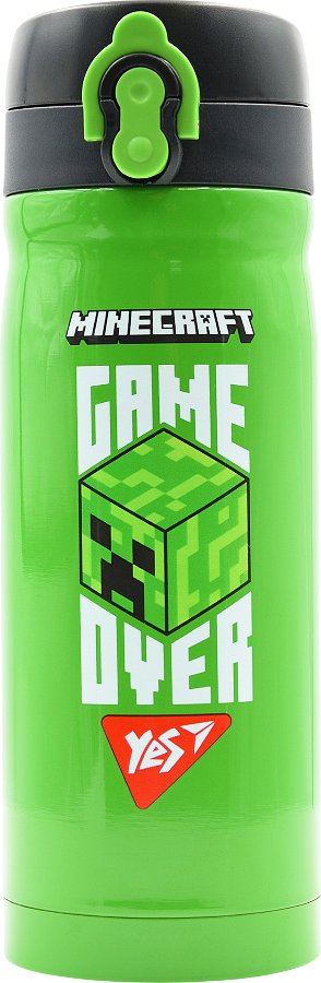 Термос YES Minecraft 350 мл, зелений