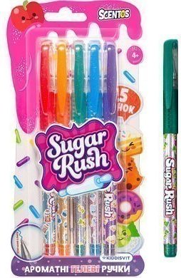 Набір ароматних гелевих ручок 5 шт."Sugar Rush" - ЯСКРАВИЙ...