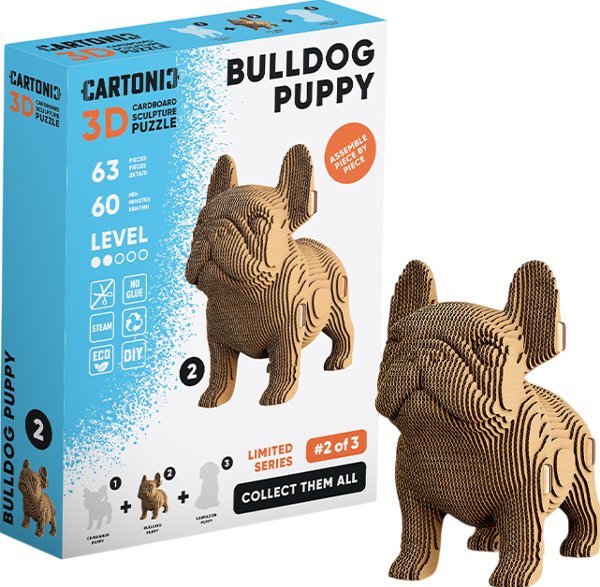 Картонний конструктор "Cartonic 3D Puzzle BULLDOG PUPPY"