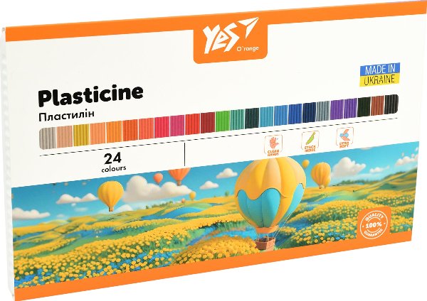 Пластилін YES 24 кольори Orange Line