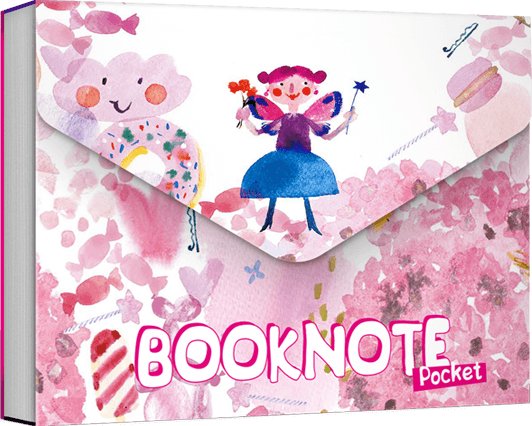 Блокнот "Рожева фея" кишеньковий, серія "Booknote Pocket"