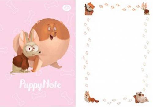 Блокнот TM Profiplan "Puppy Note", pink A5 mini
