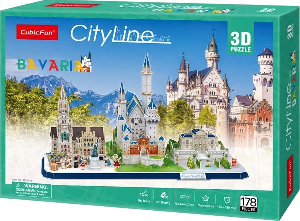 Тривимірний пазл CubicFun City line Баварія