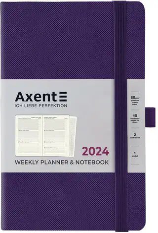 Щотижневик 2024 Partner Soft Diamond, 125*195, фіолетовий
