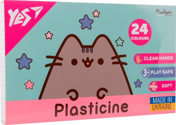Пластилін YES 24 кольори Pusheen