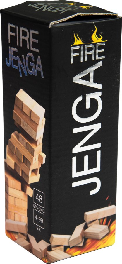 Настільна гра "Fire Jenga 48 брусків"
