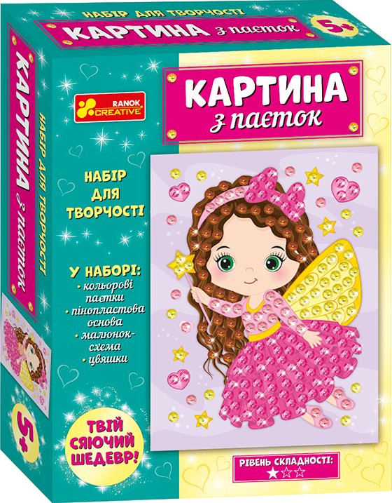 Картина з паєток "Фея"