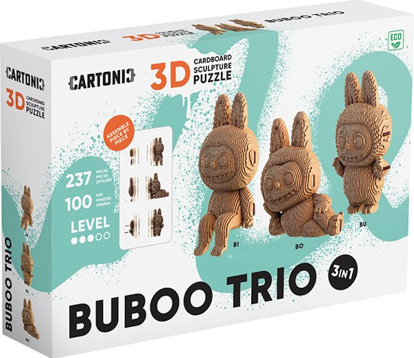 Картонний конструктор "Cartonic 3D Puzzle BUBOO TRIO"