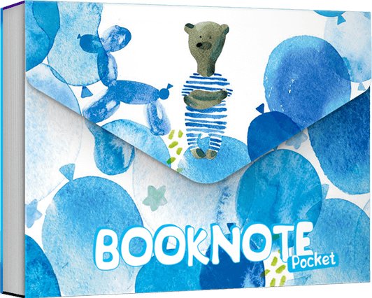 Блокнот "Блакитний ведмедик" кишеньковий, серія "Booknote...