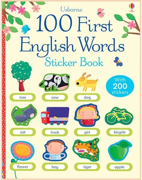 100 First English Words Sticker Book