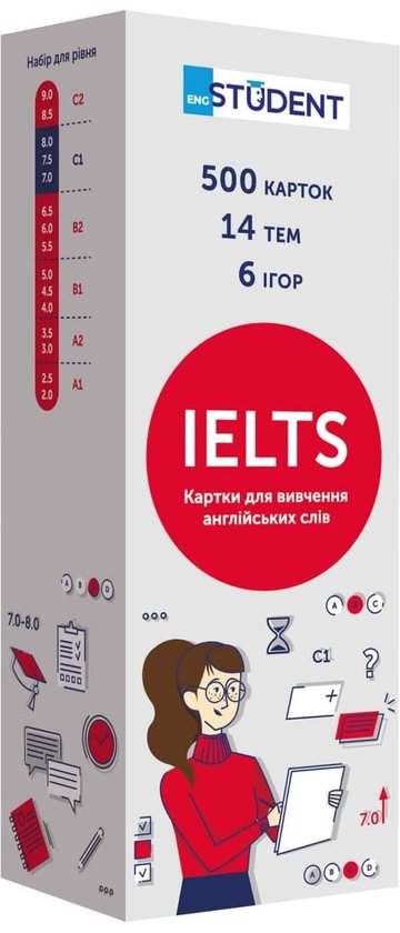 Книга IELTS. Картки для вивчення англійських слів....