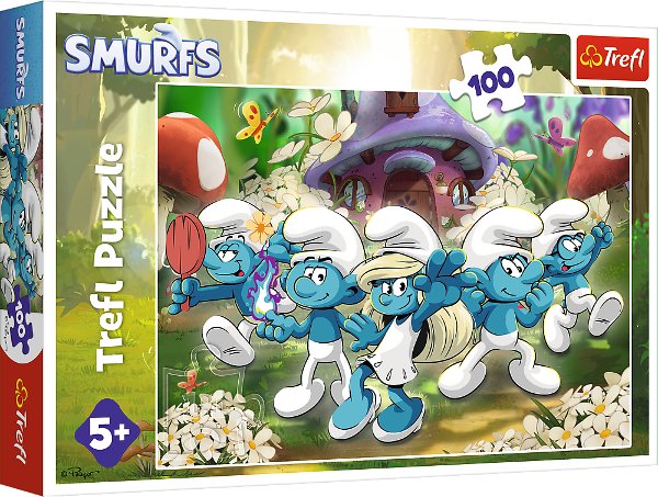 Пазл Trefl The Smurfs Зустріч зі смурфами 100 елементів