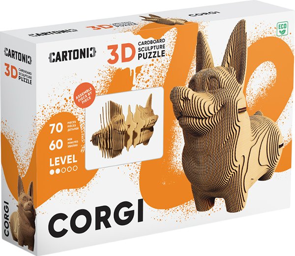 Картонний конструктор "Cartonic 3D Puzzle CORGI"