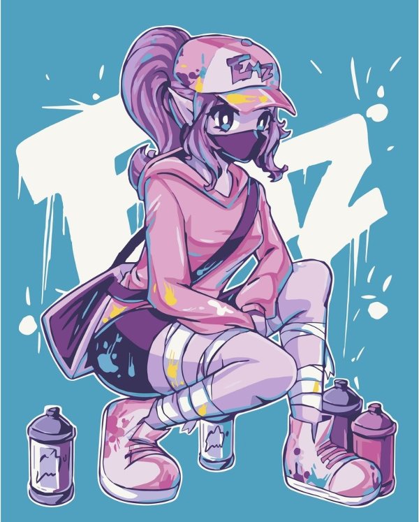Набір для розпису "Style girl" 40*50 см