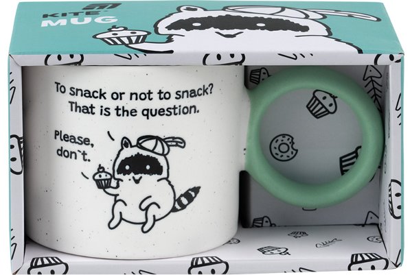 Чашка Kite Cupcake racoon, 370 мл
