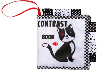 Контрастна книжка "Котик - Contrast book"