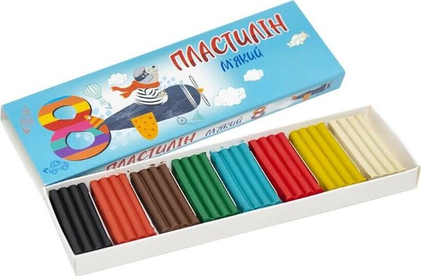 Пластилін. 8 кольорів