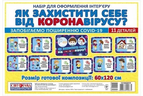 Набір карток. Як захистити себе від короновірусу