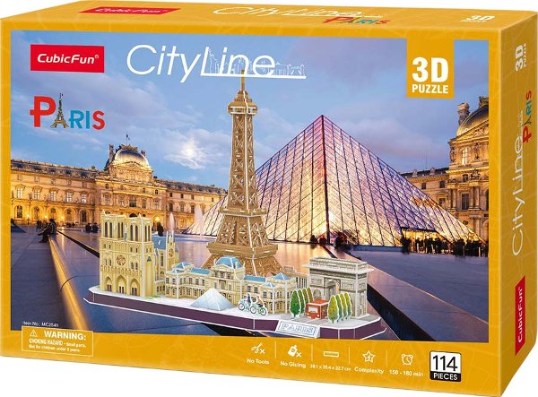 Конструктор 3D Cubic Fun City line Paris